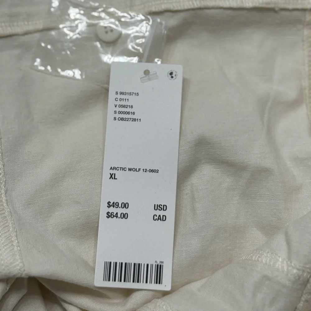 NWT Urban Outfitters Cream Sari Linen Vest - Picture 7 of 7